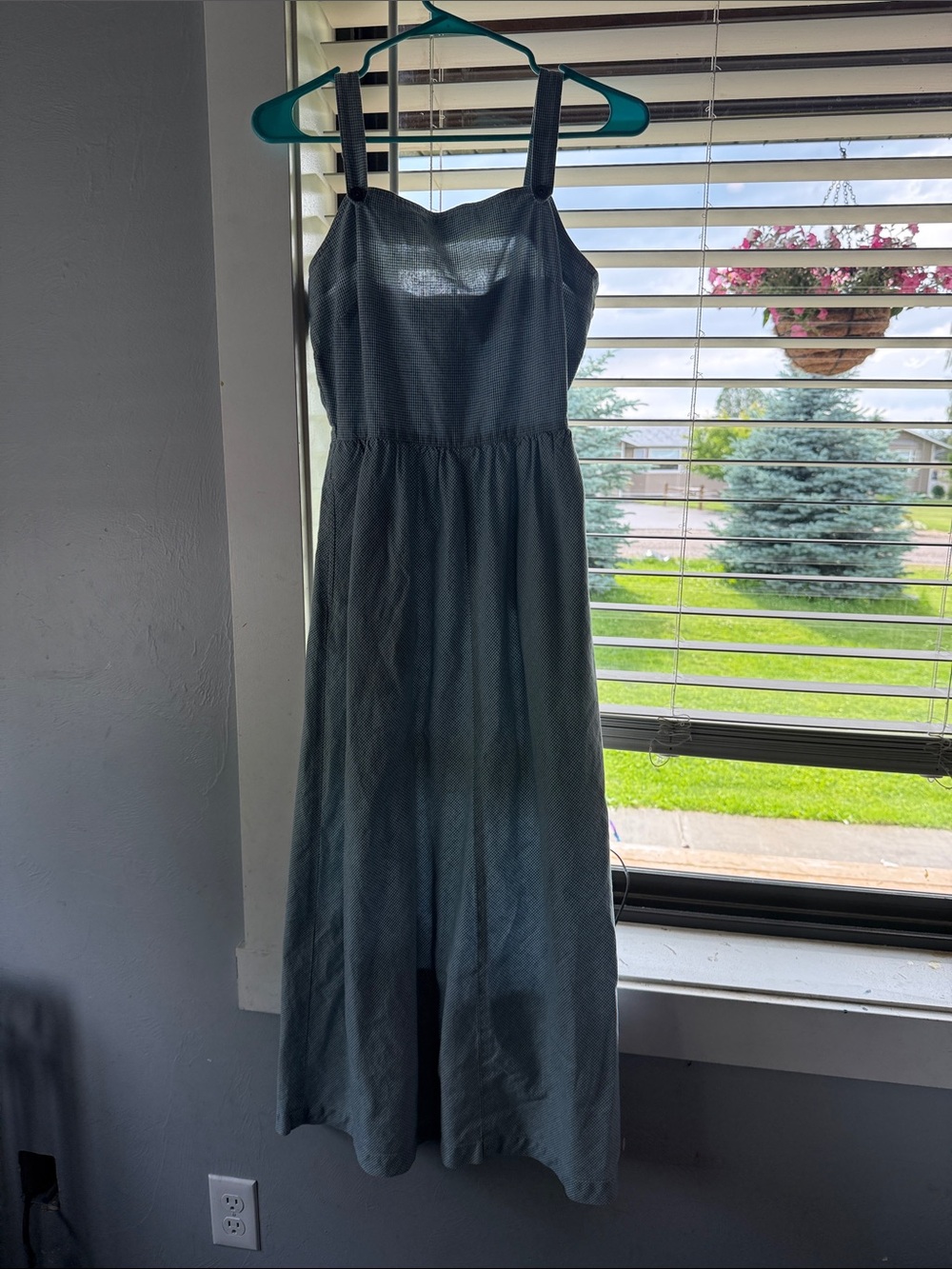 Liz Claiborne Blue and white Textured Maxi Dress